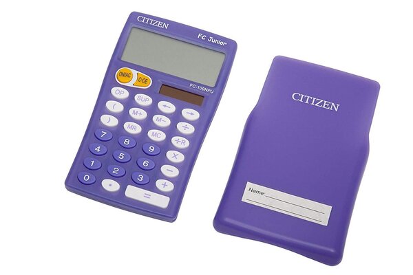 Calculatrice de table school série FC-100N junior Lilas CITIZEN