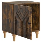 vidaXL Cabinet de chevet Chêne fumé 43 x 34 5 x 50 cm