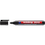 Marqueur Permanent 300 Noir Pointe Ronde 1 5-3 mm x 10 EDDING