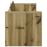 vidaXL Canapé de jardin 2 places 134x60x62 cm Bois de pin traité