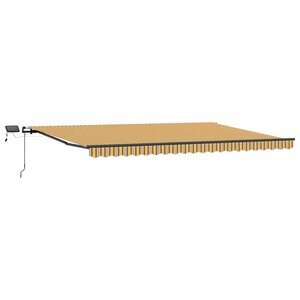 vidaXL Auvent Rétractable Multicolore 500 ×300 cm tissu