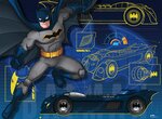 Puzzle 100 p xxl - la batmobile / batman