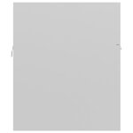 vidaXL Armoire d'évier Blanc brillant 90x38 5x46 cm Bois d’ingénierie