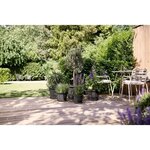 Pot de fleurs Amiga Rond 35 - Noir Ø 34.5 x hauteur 26 cm - Extérieur 100 recyclé