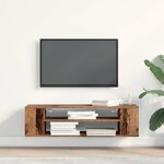 vidaXL Meuble TV Marron 100 x 30 x 26 5 cm Bois d'ingénierie