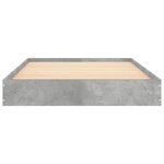 vidaXL Cadre de lit sans matelas gris béton 90x190 cm
