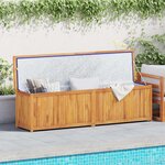 vidaXL Boîte de jardin 200x50x55 cm Bois massif de teck