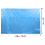 vidaXL Bâche de piscine rectangulaire 260 x 160 cm PE Bleu