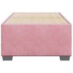 vidaXL Cadre de lit Rose 100x200 cm Velours