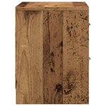 vidaXL Tables de chevet 2 Pièces vieux bois 40x30x40 cm bois d'ingénierie