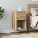 vidaXL Armoire de lit Chêne artisanal 29 x 31 5 x 49 cm