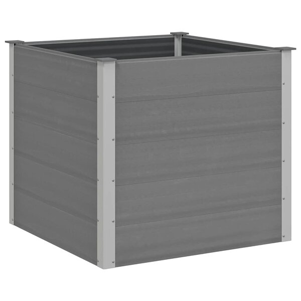 vidaXL Lit surélevé de jardin WPC 100x100x91 cm Gris