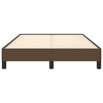 vidaXL Cadre de lit marron foncé 120x190 cm tissu