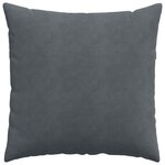 vidaXL Coussins de canapé 2 Pièces Gris foncé 60 x 60 cm