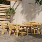 vidaXL Ensemble à manger de jardin 3 Pièces Bois de pin imprégné