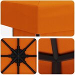 vidaXL Pavillon 3 x 3 m Orange Polyester et Acier 190 gsm