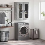 vidaXL Armoire murale gris béton 69 5x34x90 cm