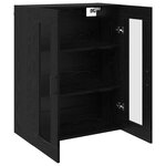 vidaXL Armoires Murailles 2 Pièces Chêne noir 69 5 x 34 x 90 cm