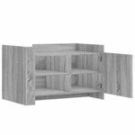 vidaXL Table basse sonoma gris 80x50x50 cm Bois d'ingénierie