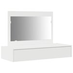 vidaXL Table de maquillage murale blanche 100x40x70 cm