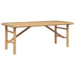 vidaXL Table basse Marron 110 x 50 x 43 cm Bambou