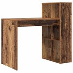 vidaXL Bureau Bois Ancien 108 x 55 x 103.5 cm Bois d'ingénierie