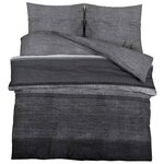 vidaXL Ensemble de housse de couette gris foncé 200x220 cm Coton
