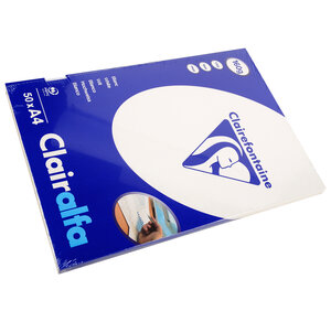 Ramette 50 Feuilles Papier 160g A4 210x297 mm Blanc CLAIRALFA