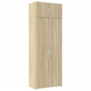 vidaXL Armoire de rangement chêne sonoma 80x42 5x225 cm