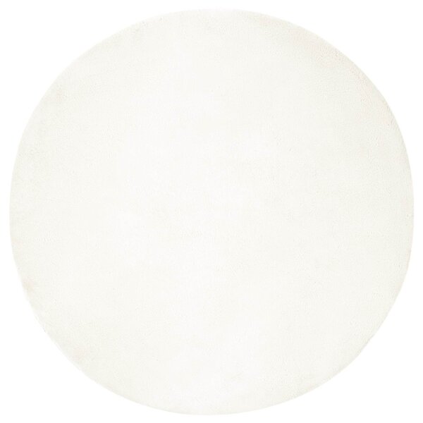 vidaXL Tapis en Fourrure Synthétique de Lapin Olite Crème Ø 200 cm