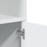 vidaXL Armoire à roulettes blanc 55x40x91 cm bois d’ingénierie