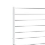vidaXL Cadre de lit métal avec tête de lit/pied de lit blanc 200x200cm