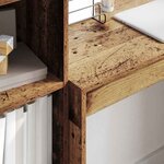 vidaXL Bureau avec tiroir 2 Pièces Bois ancien