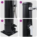 vidaXL Douche solaire extérieure avec douchette 217 cm 20 L
