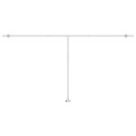 vidaXL Auvent automatique capteur de vent LED 600x350cm Jaune et blanc