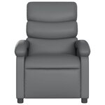 vidaXL Fauteuil de massage inclinable gris similicuir