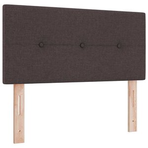 vidaXL Tête de lit réglable en hauteur Marron foncé 100 cm tissu