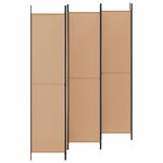 vidaXL Paravent à 6 panneaux Beige 300 x 220 cm Tissu
