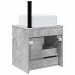 vidaXL Meuble de lavabo mural Gris béton 49 x 41 x 63 cm