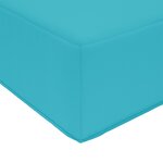 vidaXL Coussin de canapé d'extérieur Polyester Turquoise 80 x 80 cm