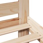 vidaXL Cadre de lit sans matelas 140x200 cm bois massif de pin