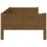 vidaXL Lit de jour marron miel bois de pin massif 80x200 cm
