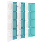 vidaXL Armoire de rangement pour enfants avec 12 cubes Vert PP