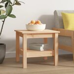vidaXL Table basse 45x45x40 cm en bois de pin massif