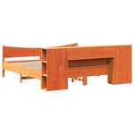 vidaXL Cadre de lit sans matelas cire marron 180x200cm bois pin massif
