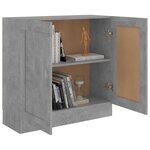 vidaXL Bibliothèque Gris béton 82 5x30 5x80 cm Bois d'ingénierie