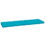 vidaXL Coussins de chaise longue lot de 2 turquoise tissu oxford