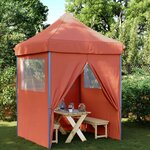 vidaXL Tente de réception pliable escamotable avec 4 parois latérales