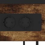 vidaXL Cabinet de chevet Chêne fumé 40 x 27 x 76 cm Bois d'ingénierie