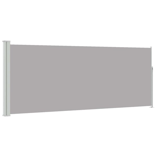vidaXL Auvent latéral rétractable 120 x 300 cm Gris